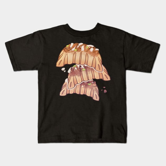 Crispy Gyoza Kids T-Shirt by CrypticCoffin